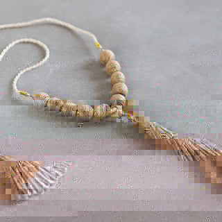 Aaloka Beaded Tassel Necklace